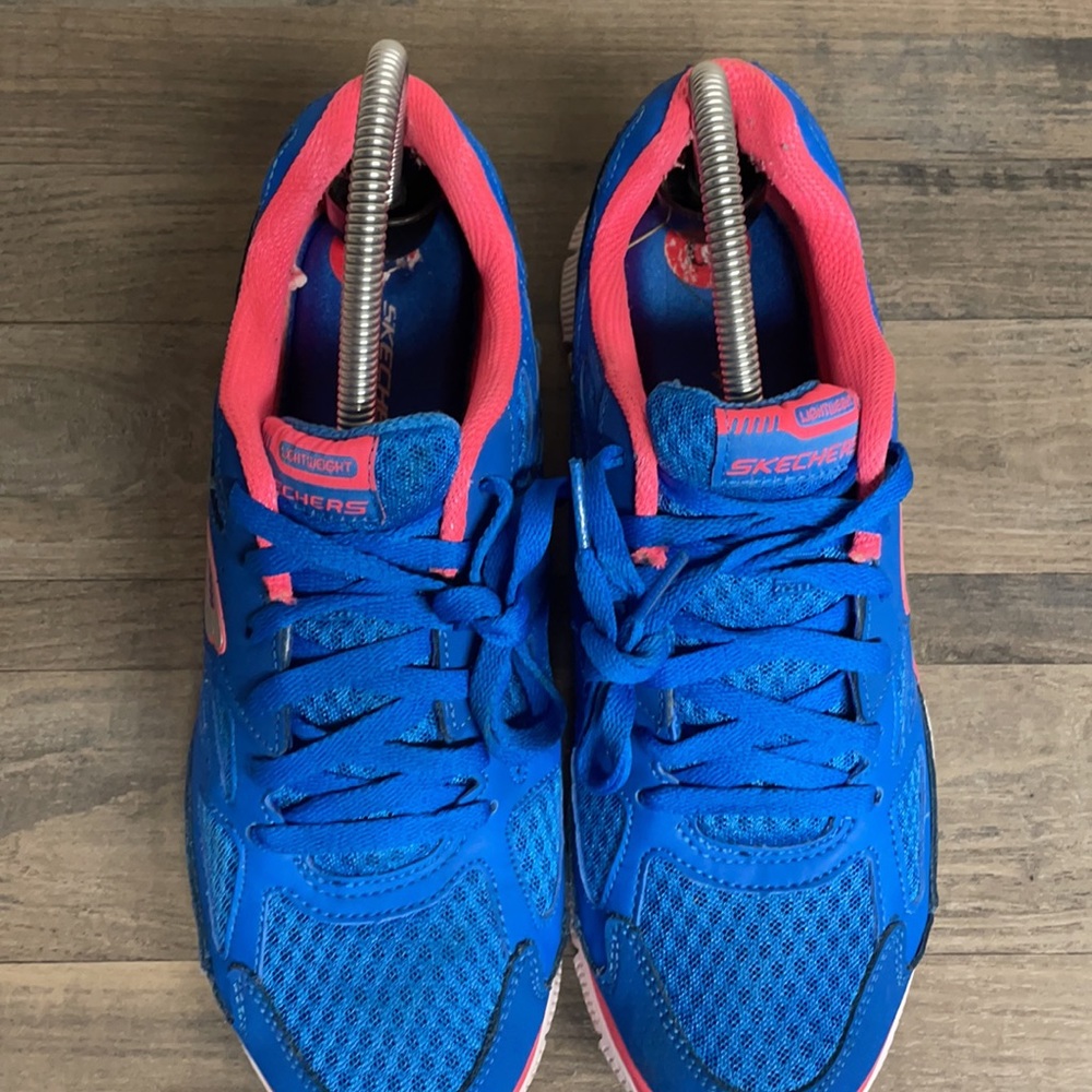 Sketchers women’s sneakers blue size 10 used good condition - Picture 4 of 13